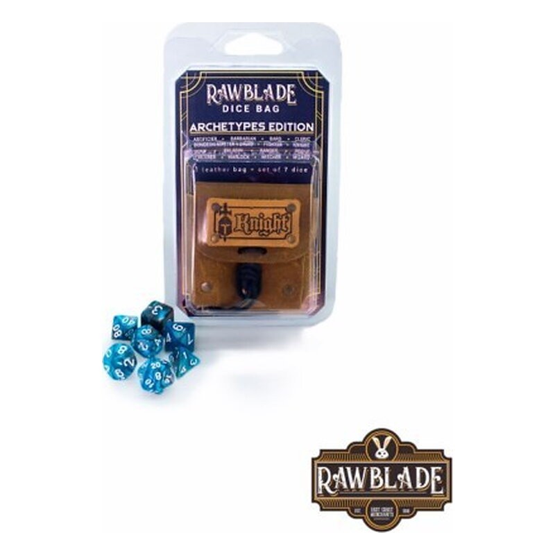 RAWBLADE DADOS + BOLSA DE CUERO KNIGHT (7)
