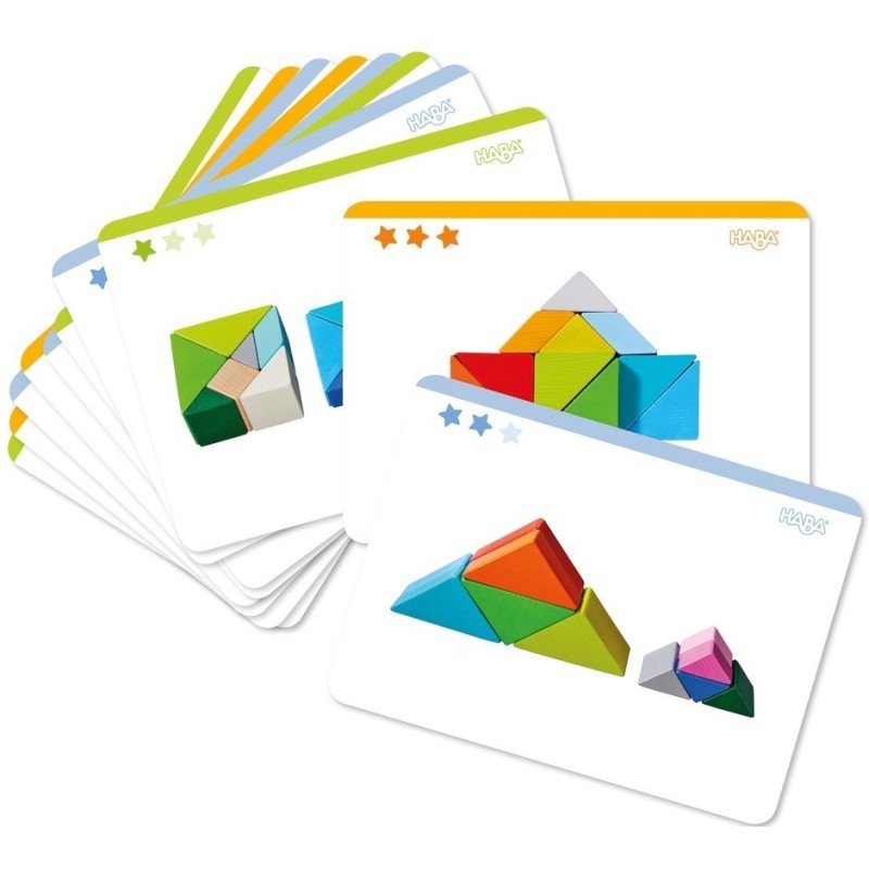 Juego de composición en 3D Cubo tangram