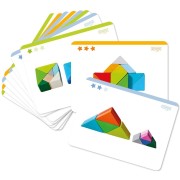Juego de composición en 3D Cubo tangram