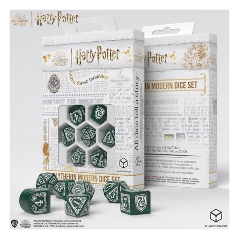 QW DADOS HARRY POTTER SLYTHERIN VERDE (7)