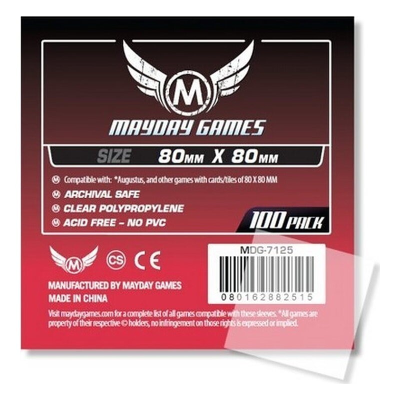 FUNDA MAYDAY MEDIUM SQUARE 80MM X 80MM (100)