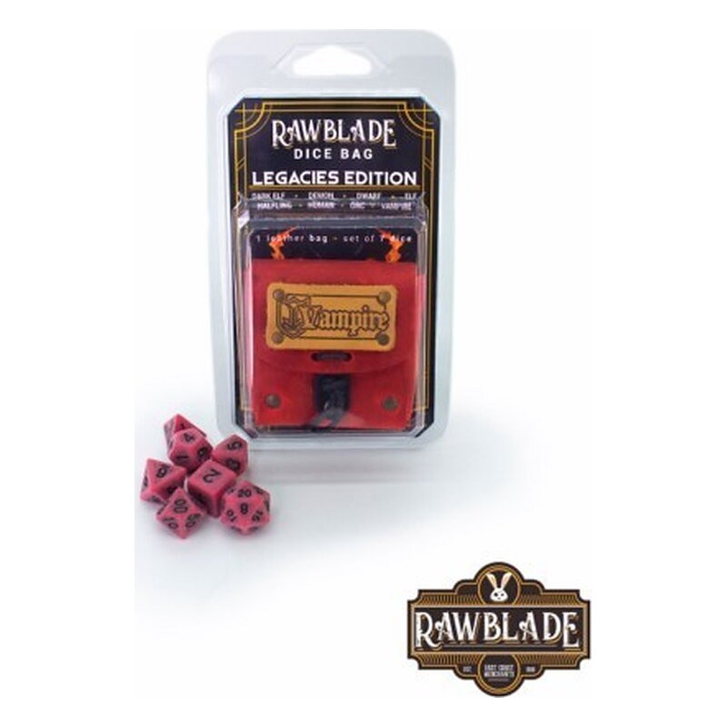 RAWBLADE DADOS + BOLSA DE CUERO VAMPIRE (7)
