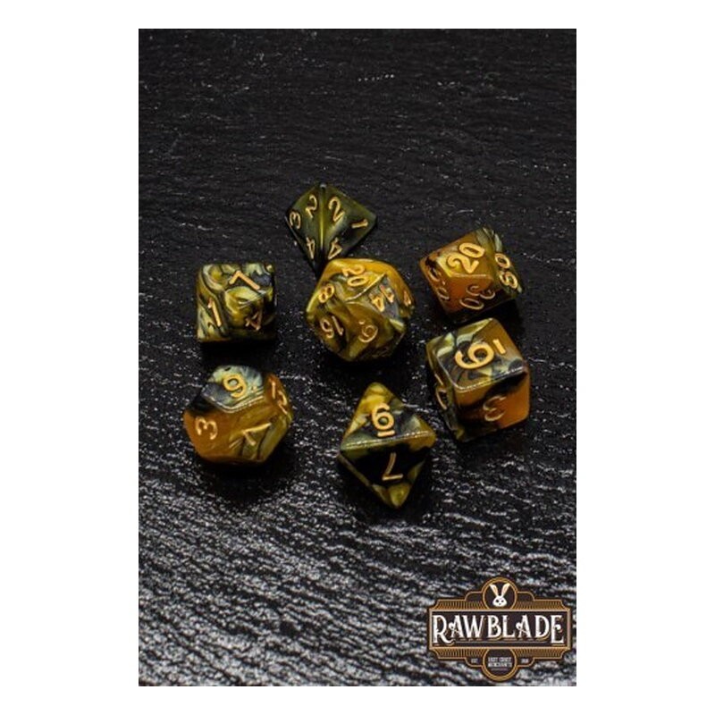 RAWBLADE MARBLE SET DADOS GOLD/BLA (7)