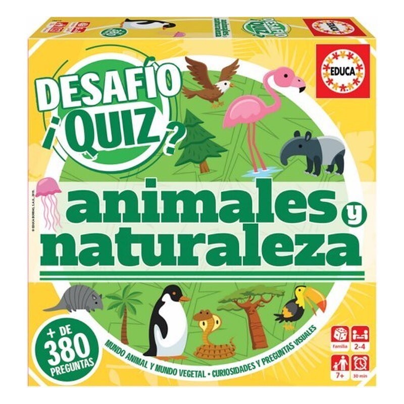 JUEGO DIDACTICO QUIZ PREGUNTA ANIMALES / NATURALEZA