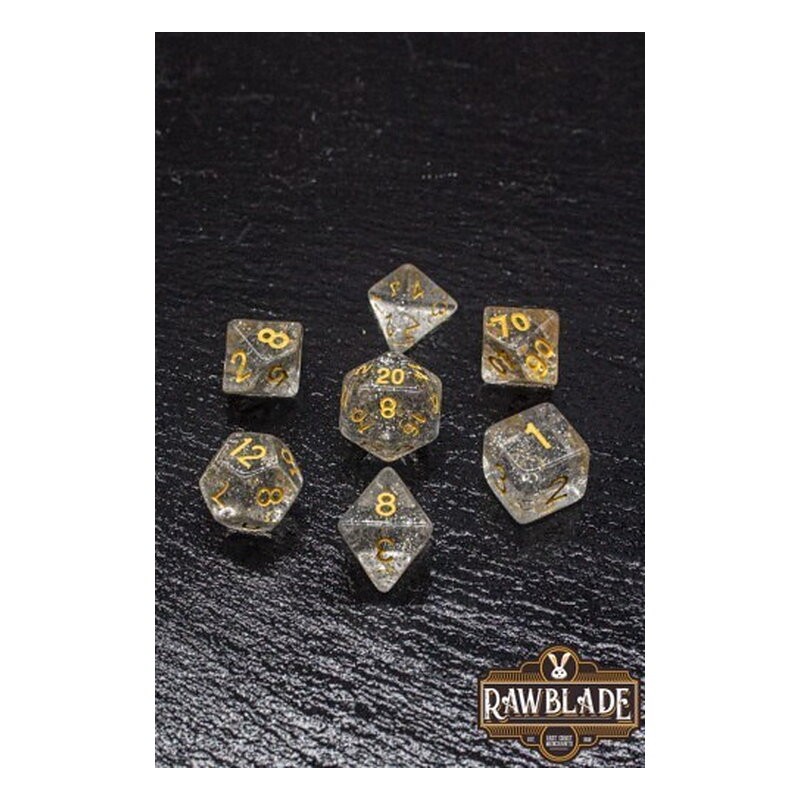 RAWBLADE GLITTER SET DADOS WHITE (7)
