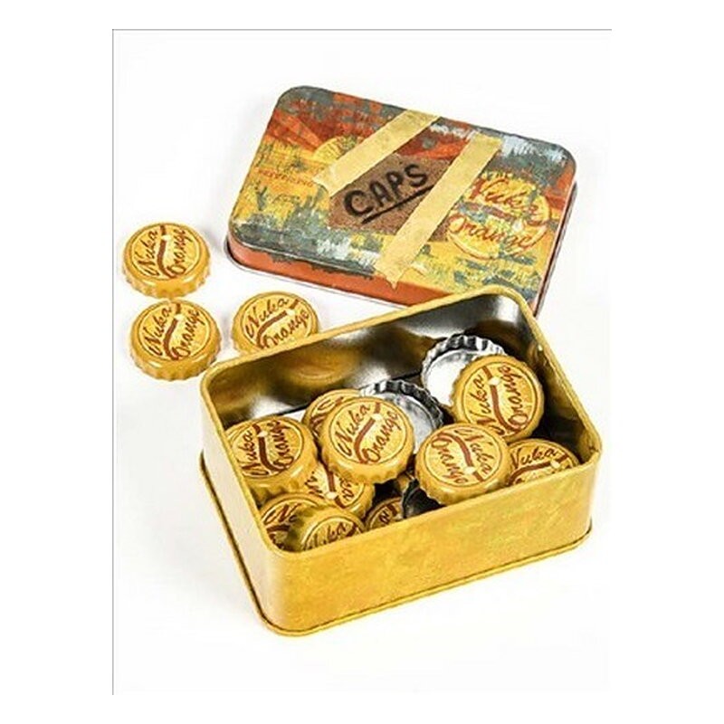 FALLOUT LATA NUKA ORANGE CON CHAPAS