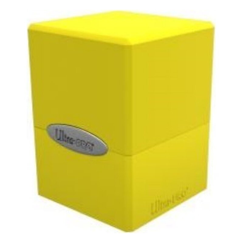 UP DECKBOX SATIN CUBE YELLOW