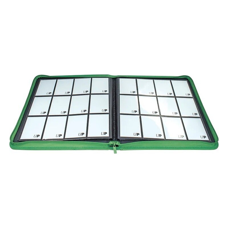 UP CARPETA 12 BOLSILLOS VIVID ZIPP GREEN