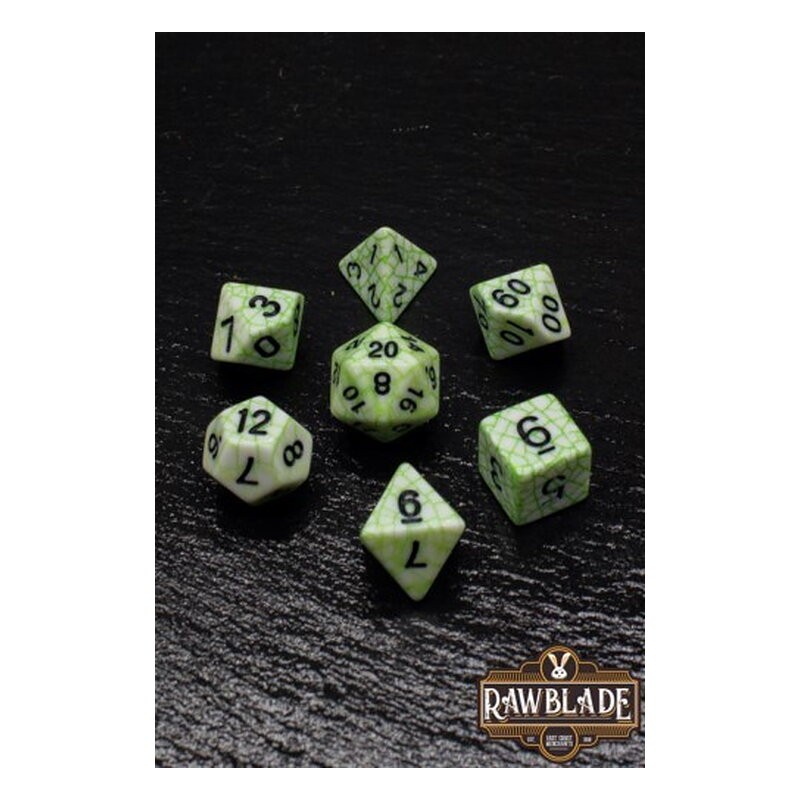 RAWBLADE CRACKED SET DADOS GREEN (7)