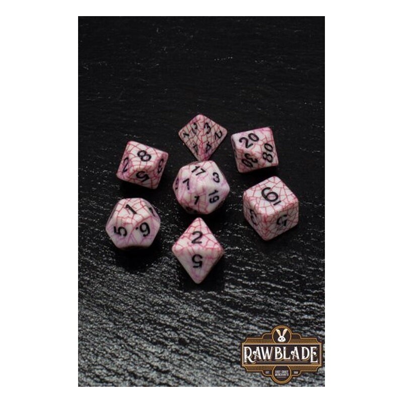 RAWBLADE CRACKED SET DADOS RED (7)