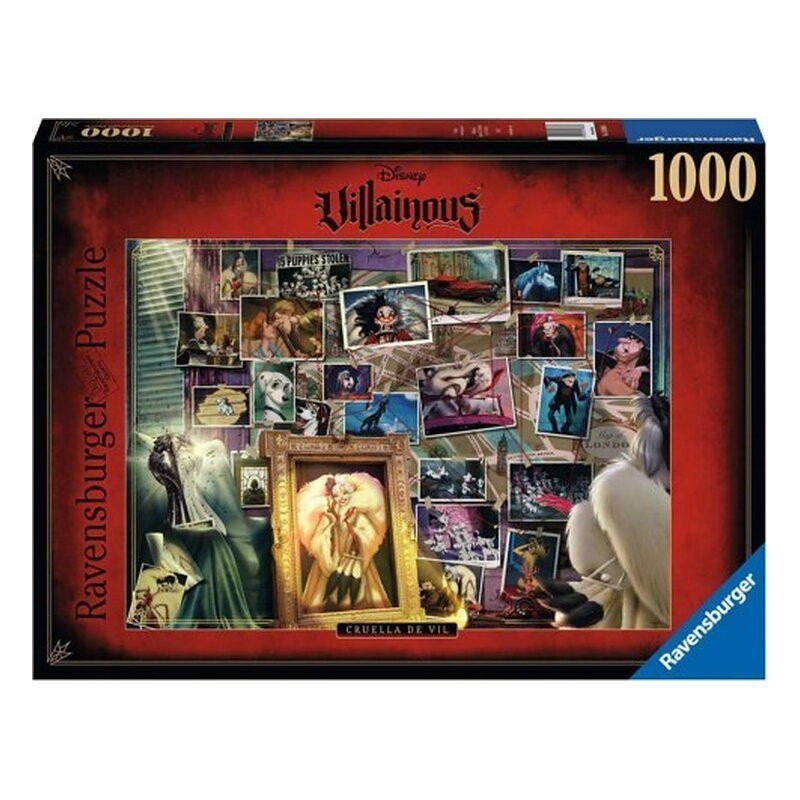 PUZLE 1000 DISNEY VILLANOS CRUELA
