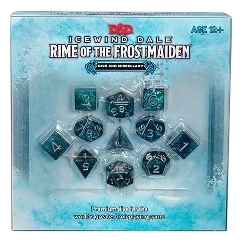 D&D 5 SET DE DADOS ICEWIND DALE FROSTMAIDEN