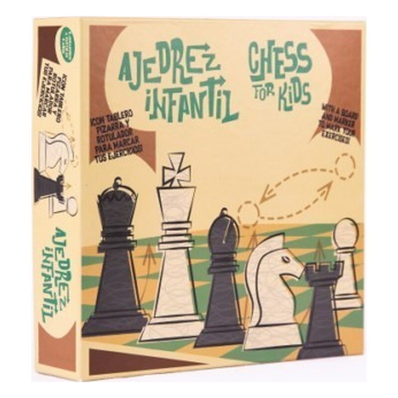 OCACHESS AJEDREZ PINTABLE PARA NIÑOS DIDACTICO