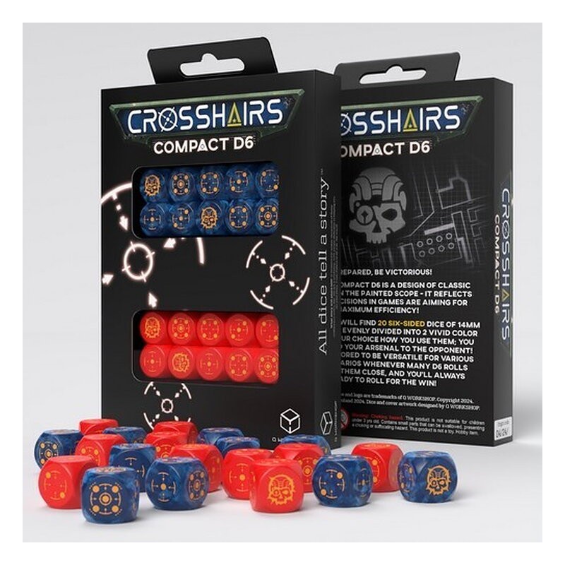 QW DADOS COMPACT D6 COBALT RED