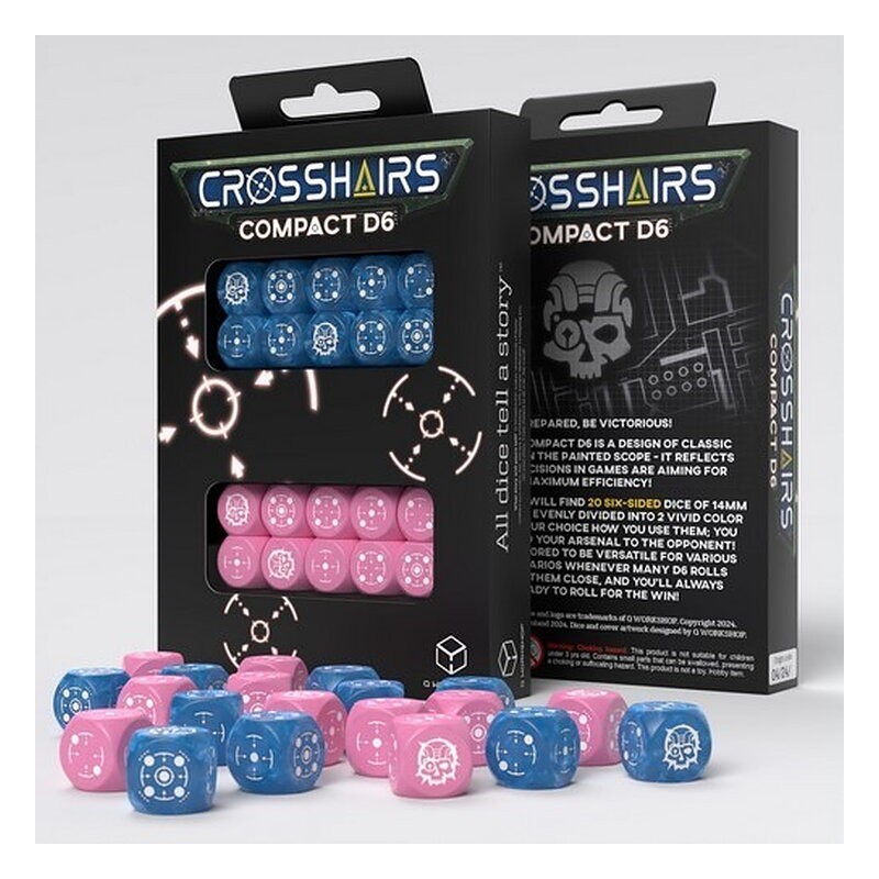 QW DADOS COMPACT D6 BLUE PINK
