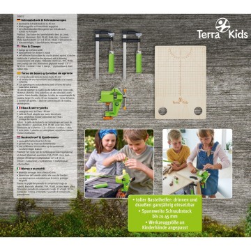 Terra Kids Torno de banco y tornillos de apriete