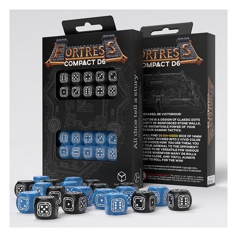 QW DADOS FORTRESS COMPACT D6 BLACK BLUE