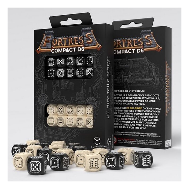 QW DADOS FORTRESS COMPACT D6 BLACK BEIGE
