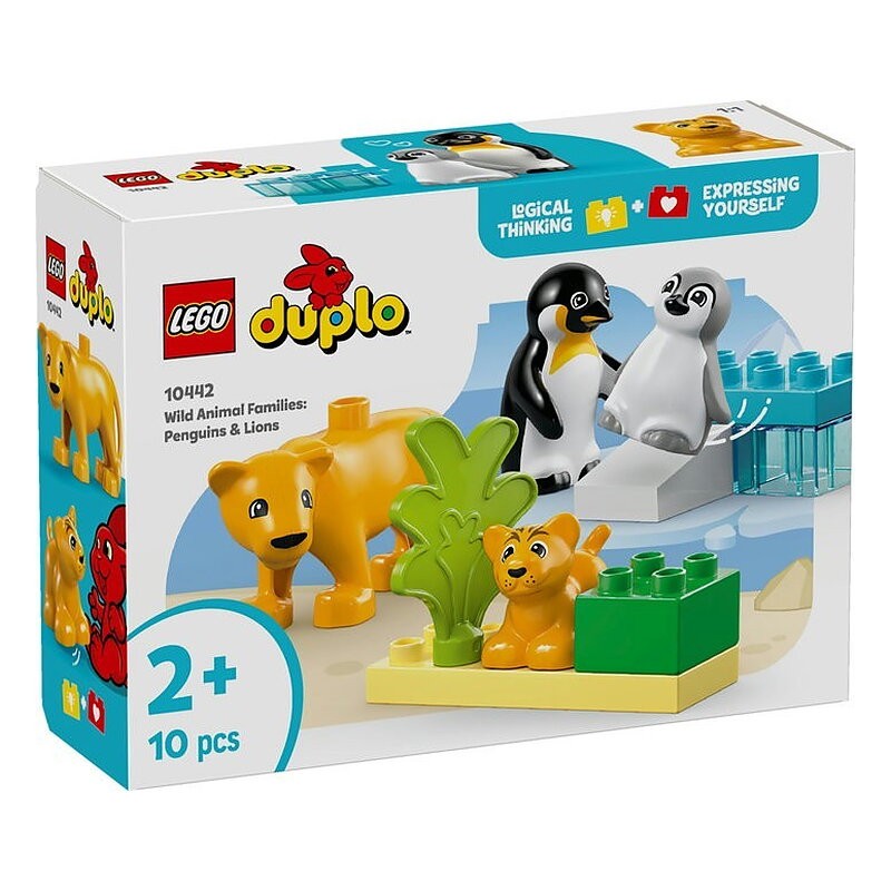 LEGO DUPLO - FAMILIAS DE LA FAUNA SALVAJE: PINGÜINOS Y LEONES