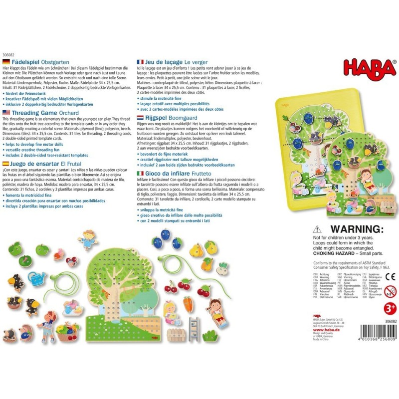 Juego De Ensartar El Frutal