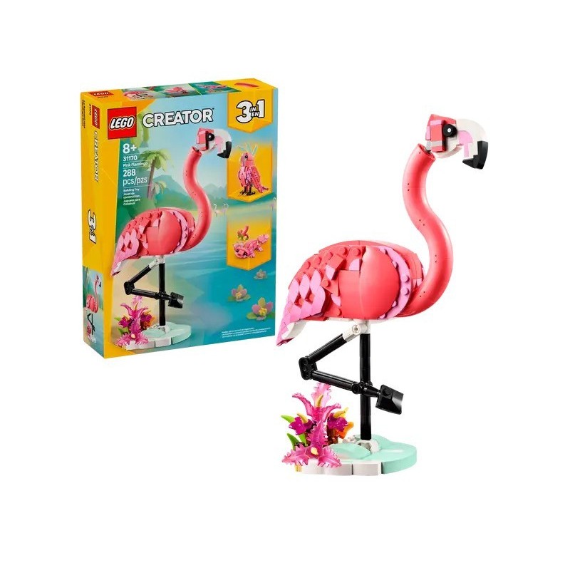 LEGO 3 EN 1 CREATOR - FAUNA SALVAJE: FLAMENCO ROSA