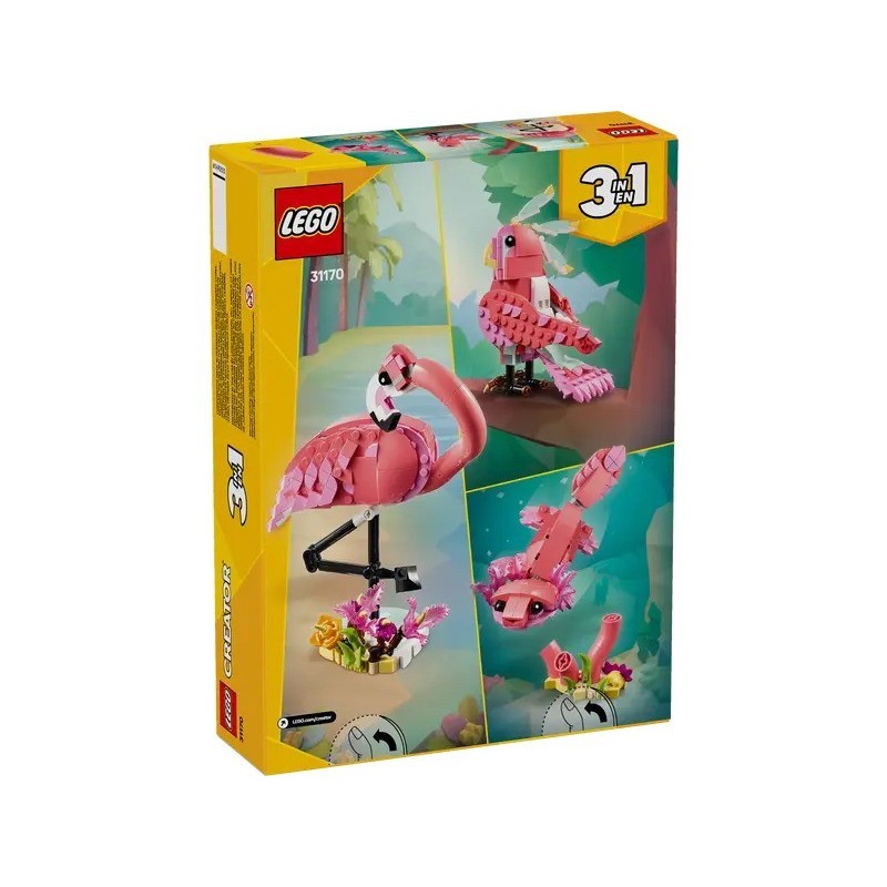 LEGO 3 EN 1 CREATOR - FAUNA SALVAJE: FLAMENCO ROSA