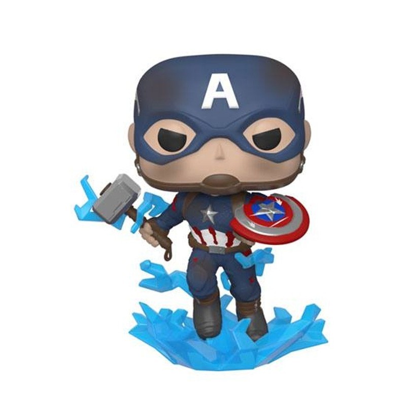 Funko POP! 573 Captain America with Broken Shield & Mjölnir - Marvel