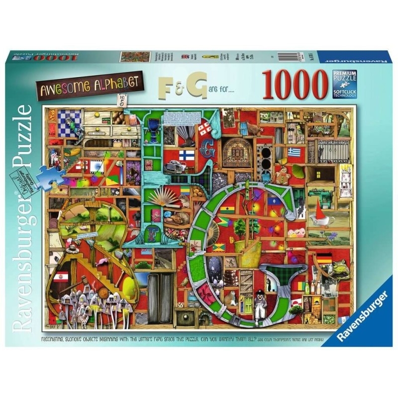 Puzzle 1000 Pz - Fantasy: Awesome Alphabet F & G