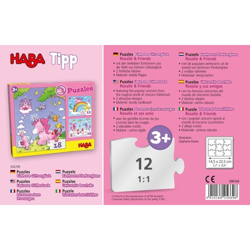 Puzzles Unicornio Destello – Rosalía y sus amigos