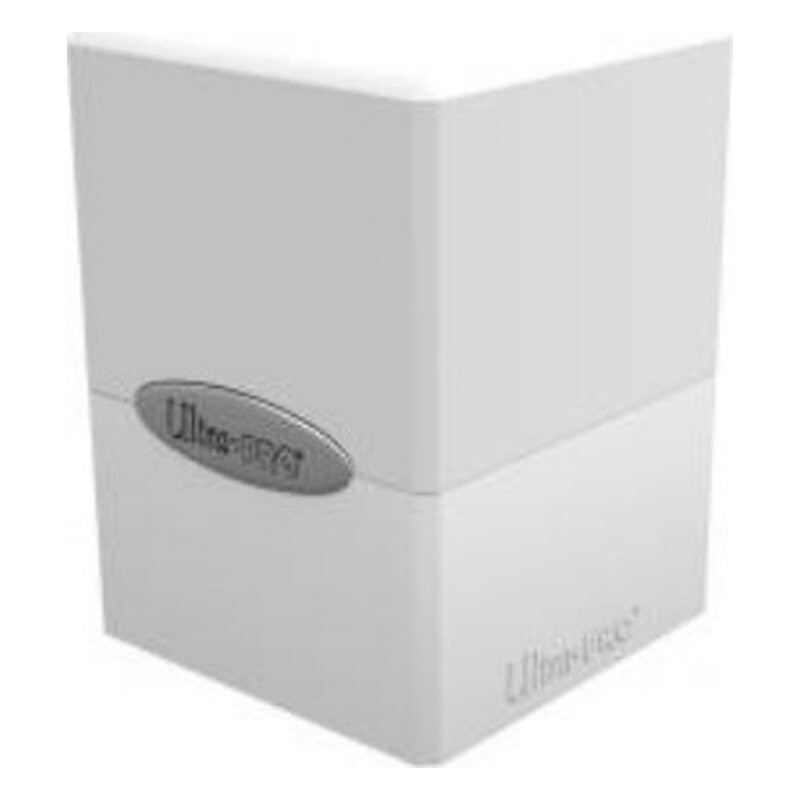 UP DECKBOX SATIN CUBE WHITE