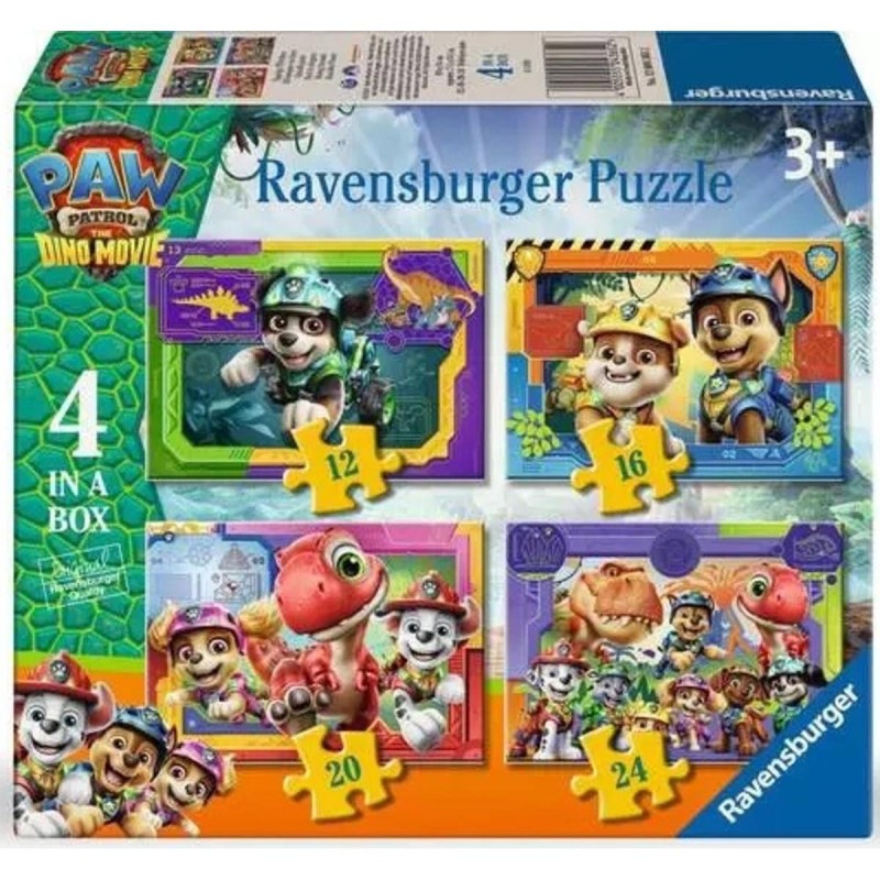 Paw Patrol 3 Dino Movie 4 in a box