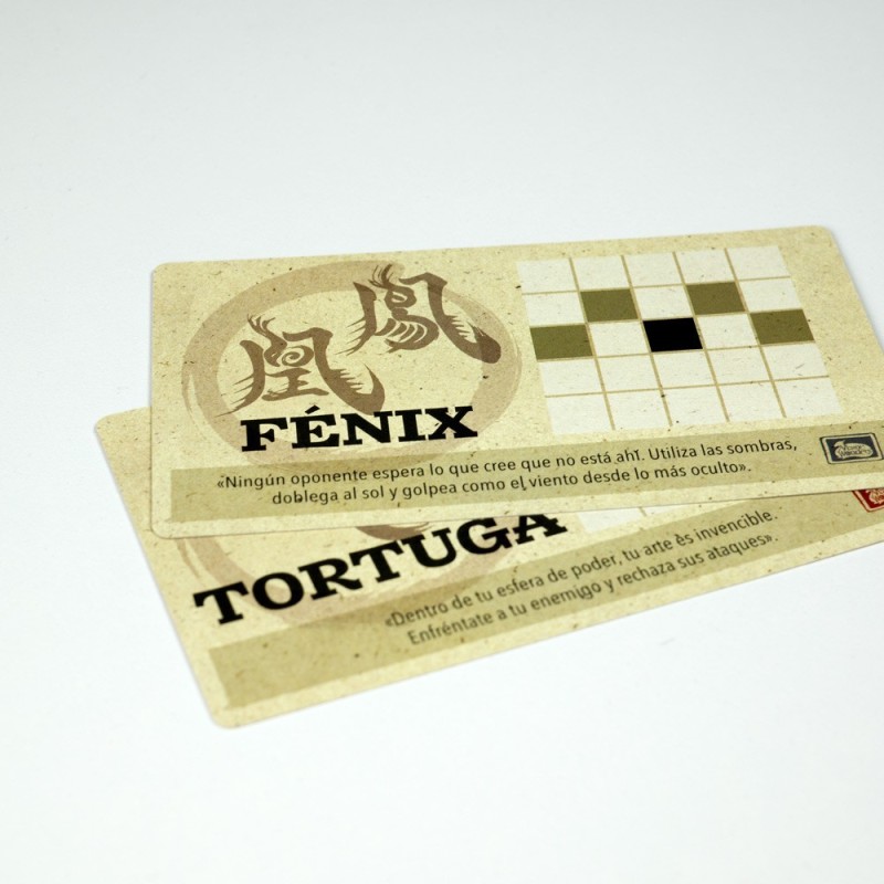 Cartas promocionales: Fenix y Tortuga - Onitama