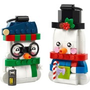 LEGO-40812 Adornos de Muñecos de Nieve