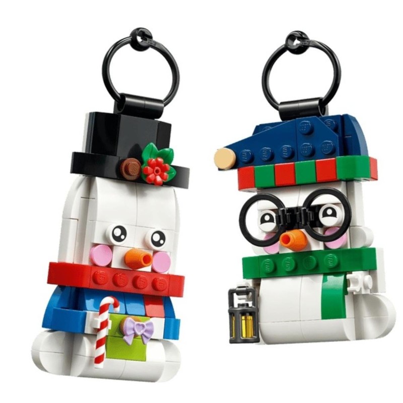 LEGO-40812 Adornos de Muñecos de Nieve