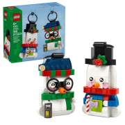 LEGO-40812 Adornos de Muñecos de Nieve