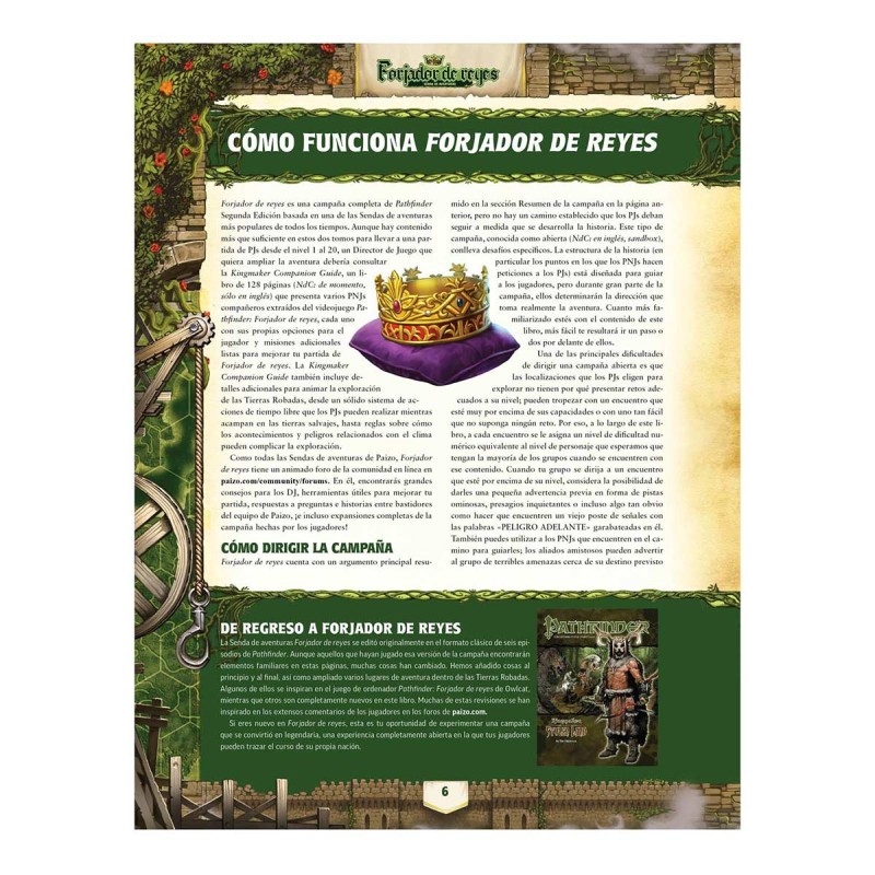 Pathfinder 2ª ed. - Forjador de reyes - Tomo 1