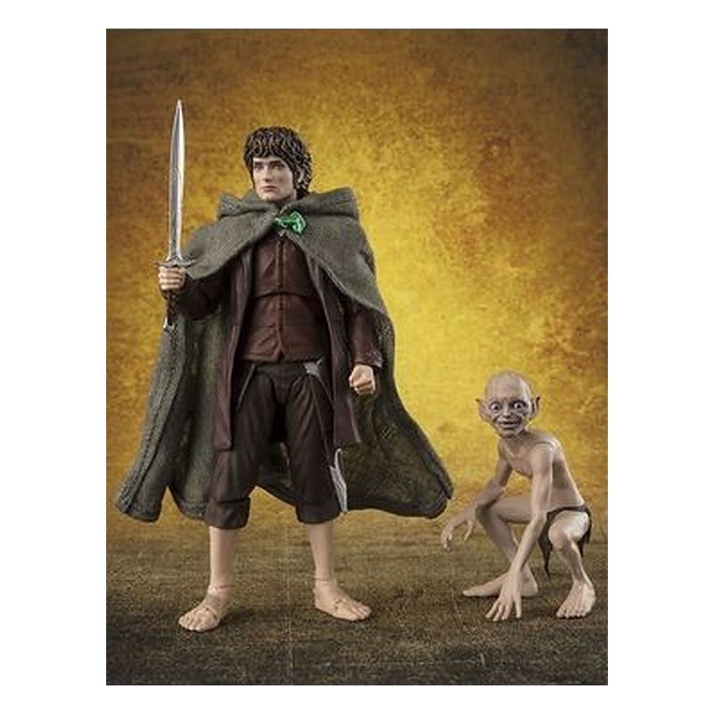 FRODO BAGGINS & GOLLUM FIGURAS 12 & 5 CM THE LORD OF THE RINGS: THE FELLOWSHIP OF THE RING