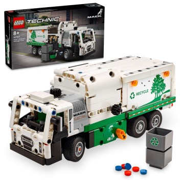 LEGO-42167 Camión de Residuos Mack® LR Electric