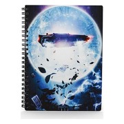 DELOREAN POSTER BTTF II LIBRETA ESPIRAL EFECTO 3D A5 BACK TO THE FUTURE