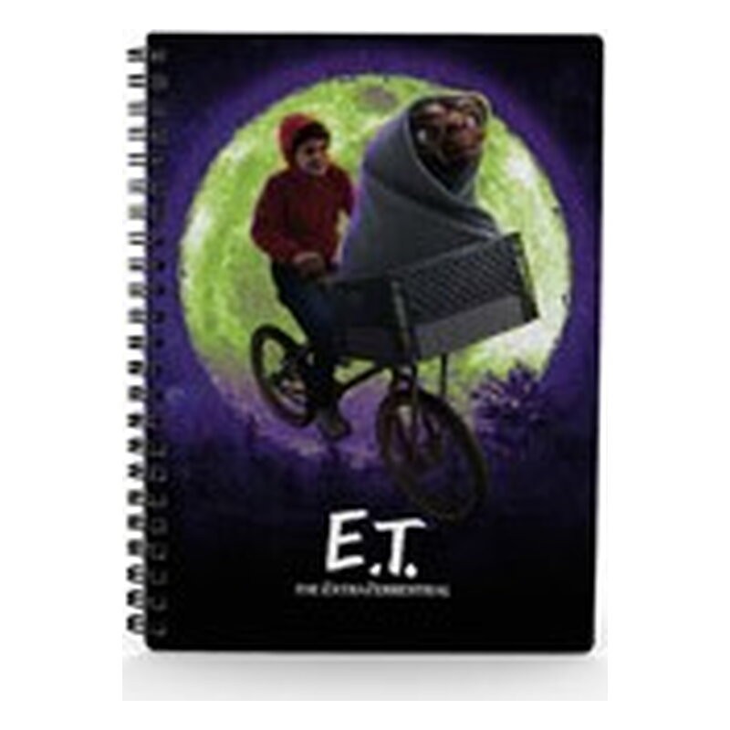 E.T. BICI ELLIOT LIBRETA ESPIRAL EFECTO 3D A5 E.T. THE EXTRA-TERRESTRIAL