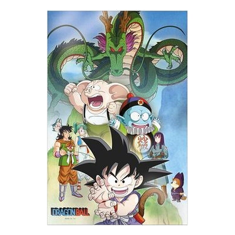 SHENRON AND HEROES POSTER 3D 58x38 cm DRAGON BALL