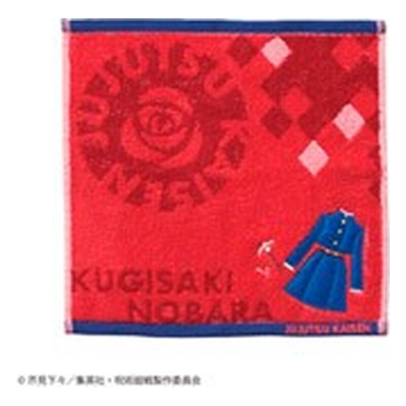 MINI TOALLA NOBARA KUGISAKI UNIFORM ROJO 25x25 CM JUJUTSU KAISEN