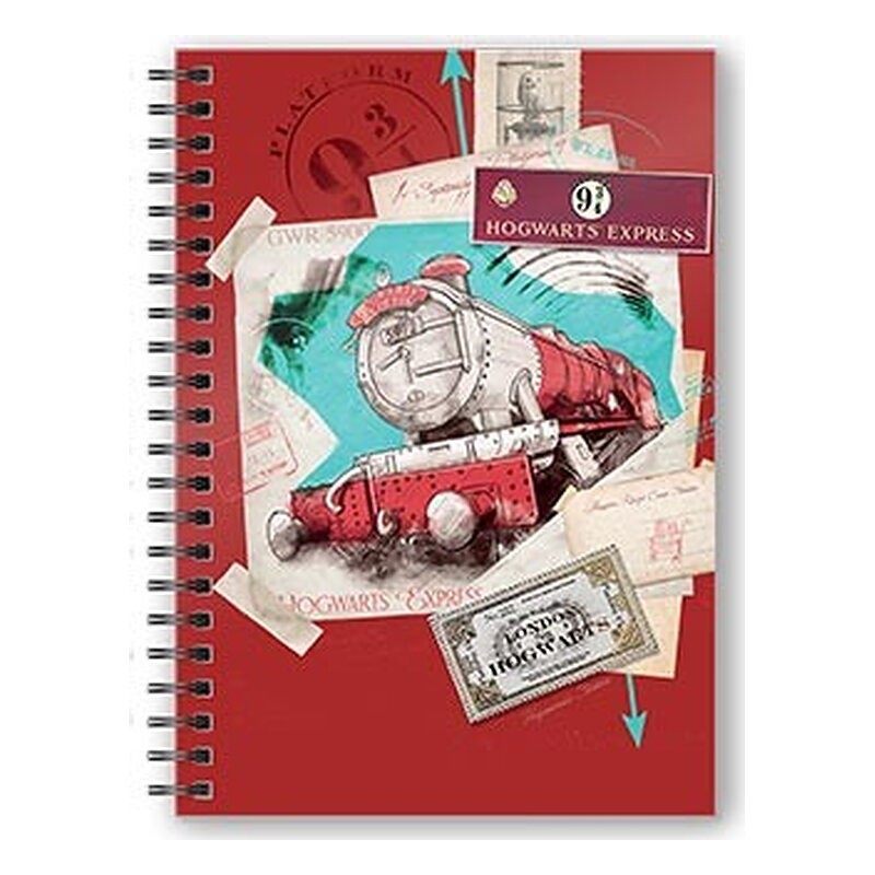 LIBRETA ESPIRAL HOGWARTS EXPRESS ROJA HARRY POTTER