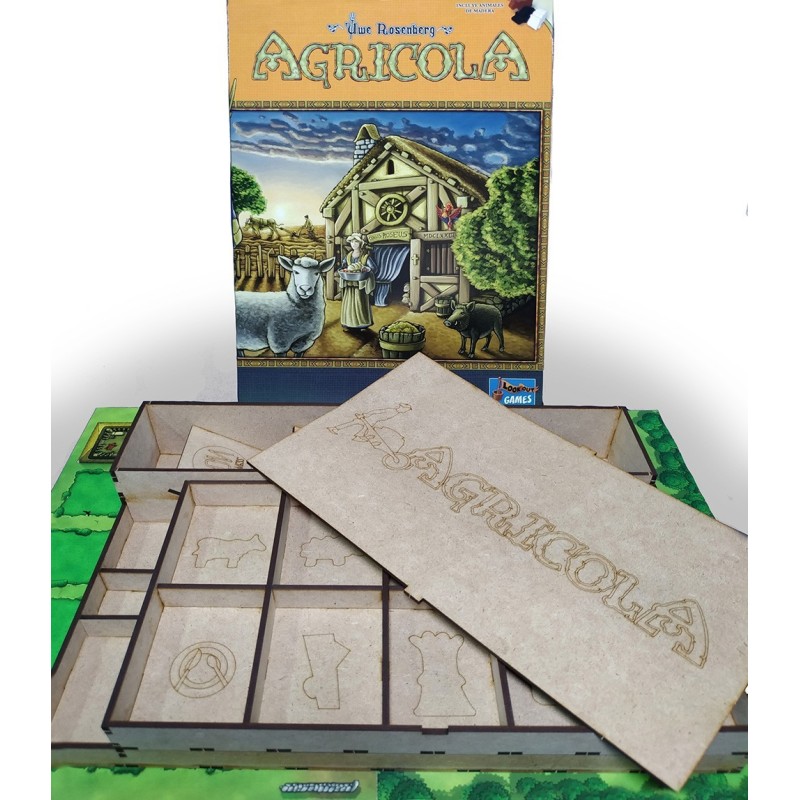 Inserto compatible con Agrícola (Base + Expansión 5-6 jugadores) (Desarmado)