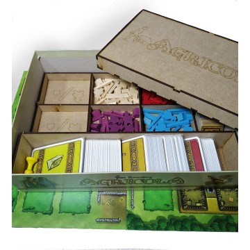 Inserto compatible con Agrícola (Base + Expansión 5-6 jugadores) (Desarmado)