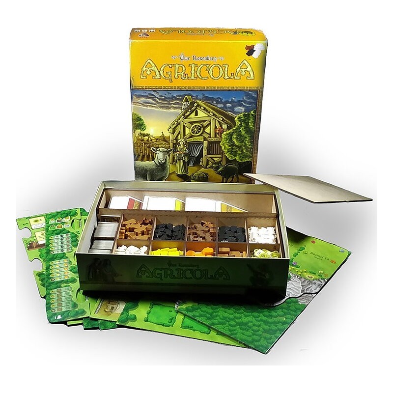 Inserto compatible con Agrícola (Base + Expansión 5-6 jugadores) (Desarmado)