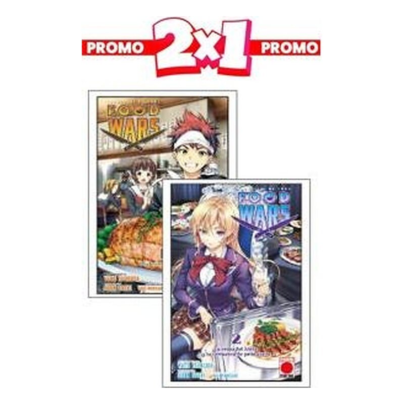 FOOD WARS 2X1 (N.01 Y N.02)
