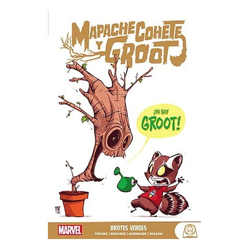 MARVEL YOUNG ADULTS. MAPACHE COHETE Y GROOT 01 BROTES VERDES