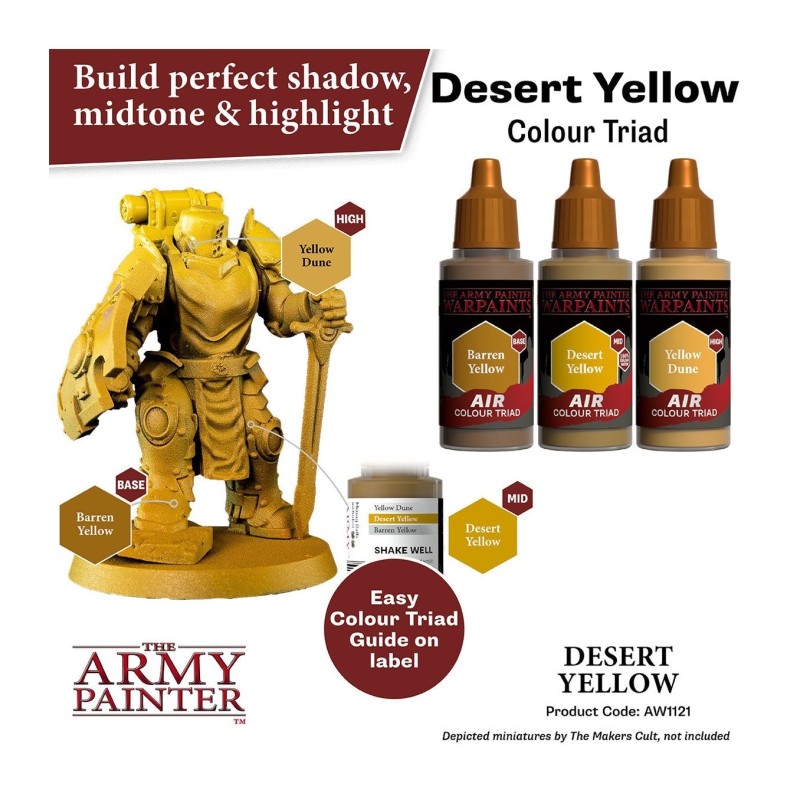 Pintura aerógrafo Warpaints Air – Desert Yellow - The Army Painter