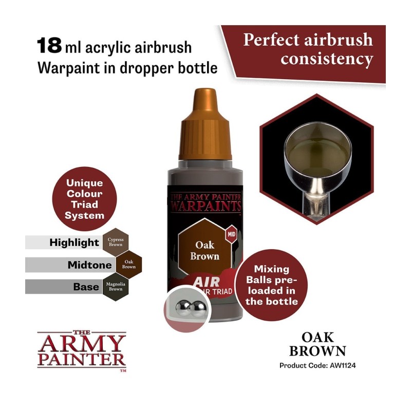 Pintura aerógrafo Warpaints Air – Oak Brown - The Army Painter